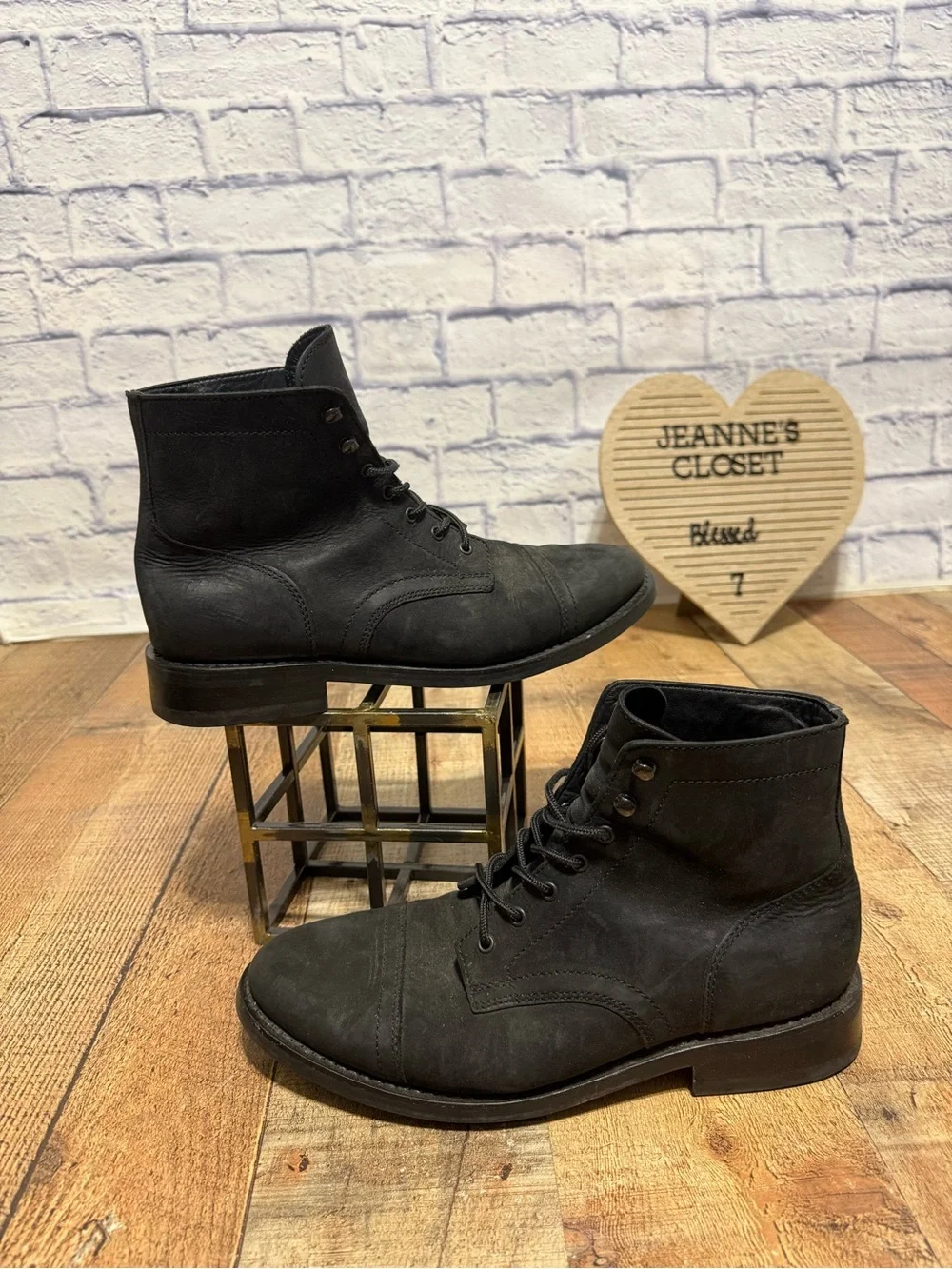 Men’s Size 10.5 Thursday Boot Co. Captain Lug Sole Boots black